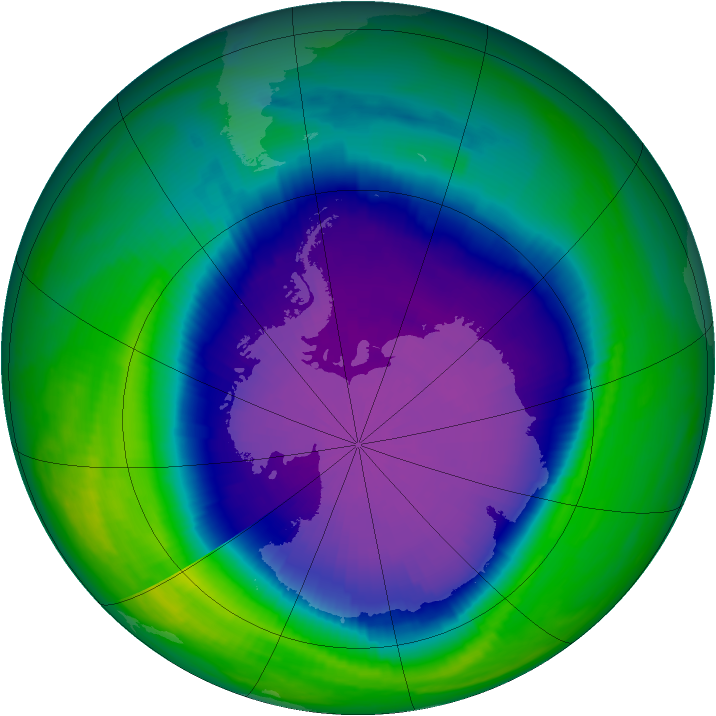 Ozone Map 1998-10-03